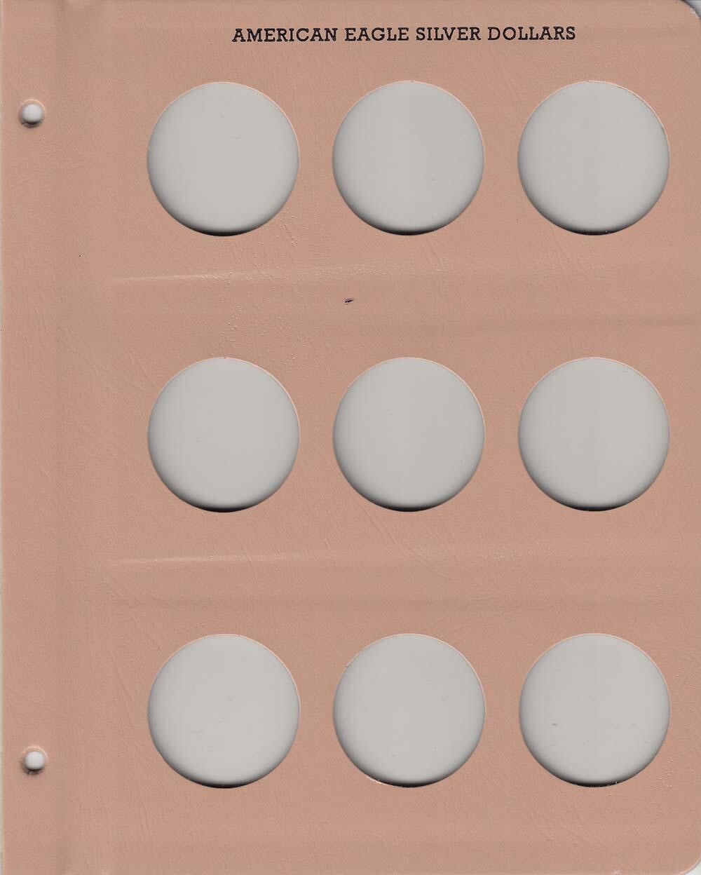 New Dansco Album 7182 For American Silver Eagles Coins 2021-2029 ASE Collection