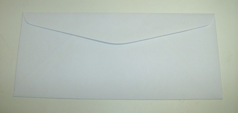 250 Printed Window Envelopes, Custom #10 White, Full Color, 1-side