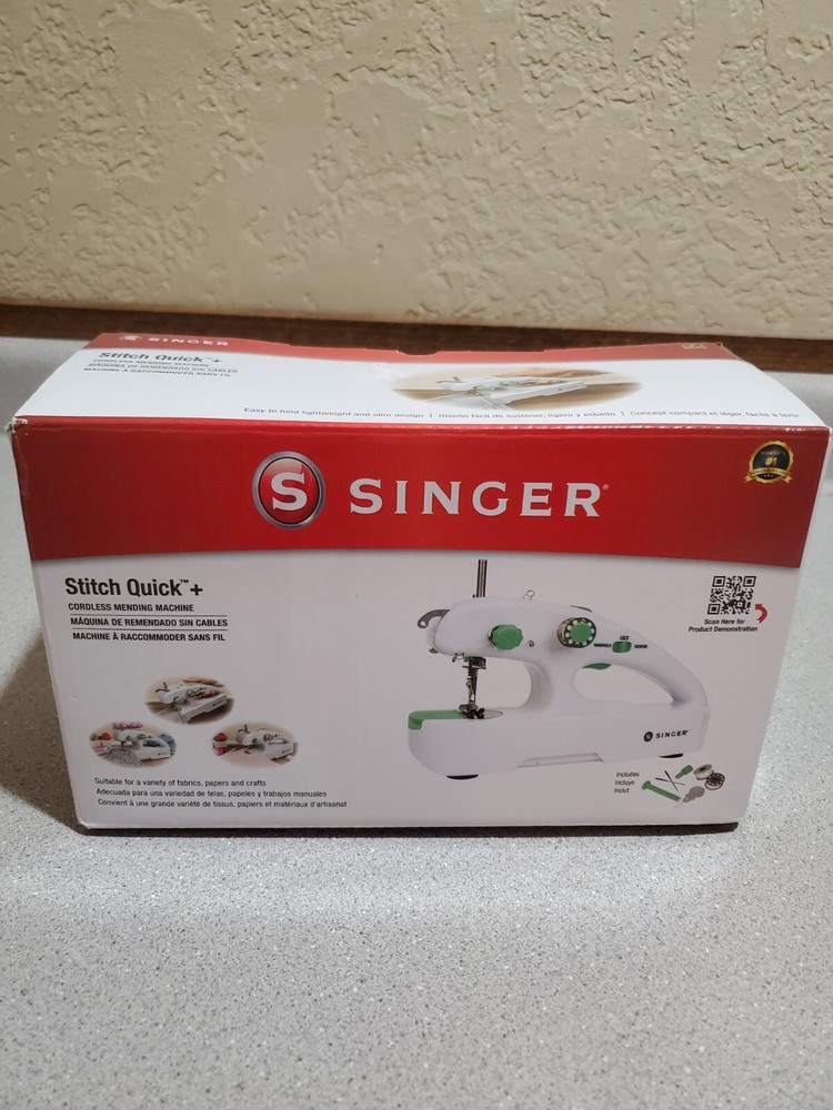 SINGER Stitch Quick Plus Cordless Handheld Portable Mending Machine Working