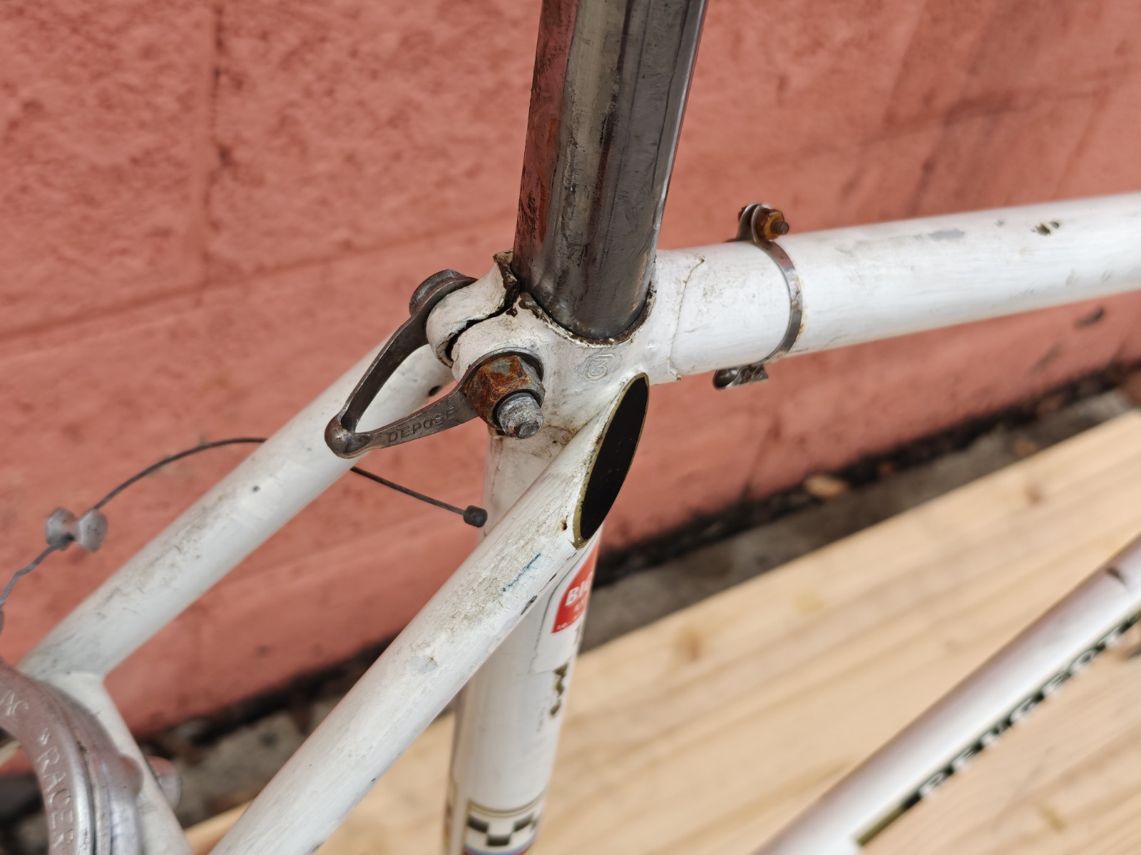 Peugeot PX-10 Vintage Bicycle Frame / Partial Bicycle 54/55cm