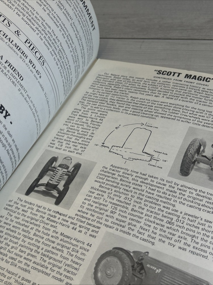 Miniature Tractor & Implement Magazine October 1985 Scott Magic Oliver 77