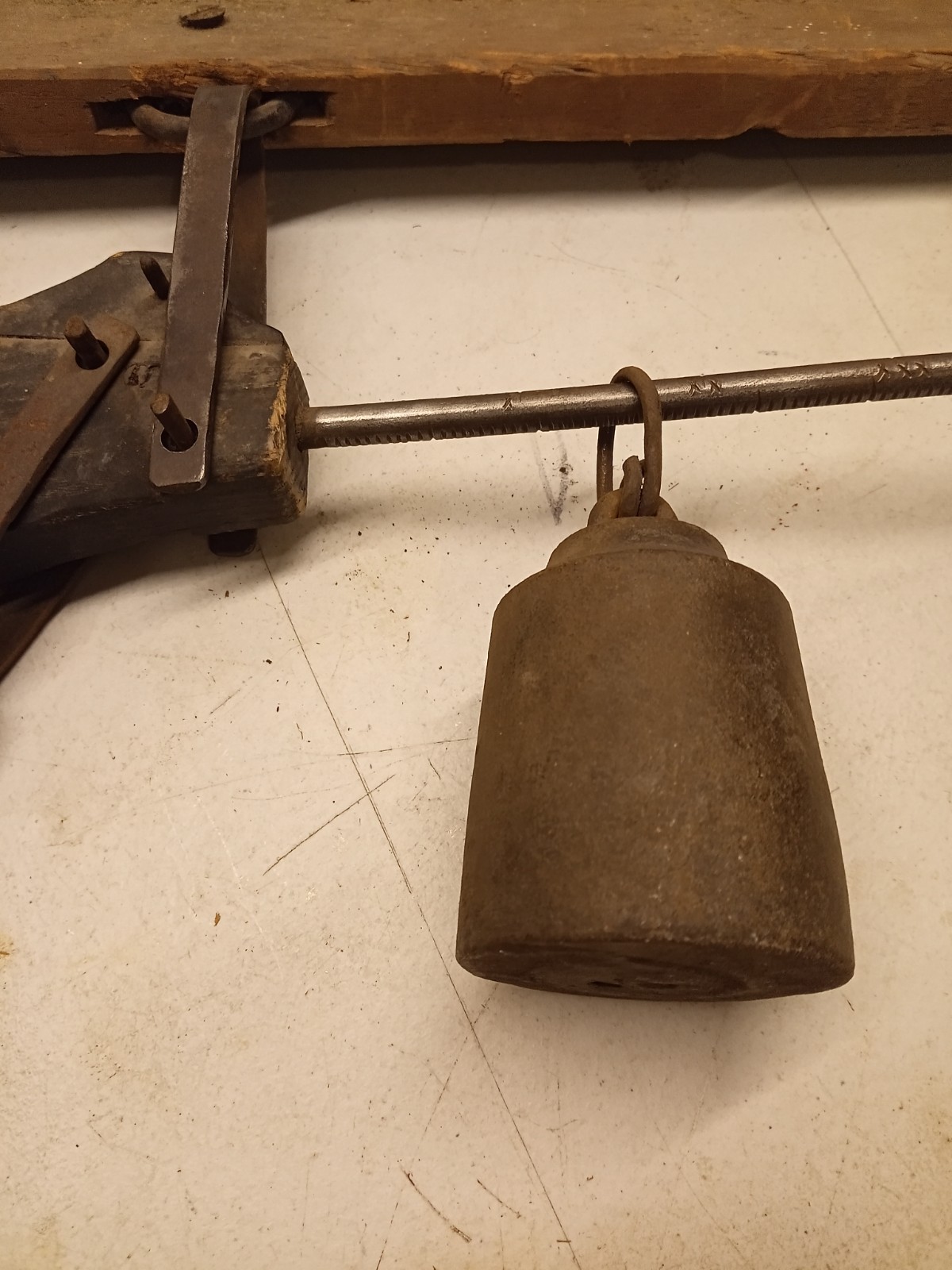 Antique Steelyard Scales With Roman Numerals Steel Primative