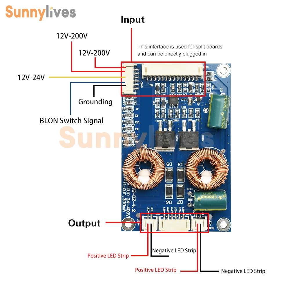 LED Backlight Driver Board 32-100inch LCD TV Constant Current Step Up Module
