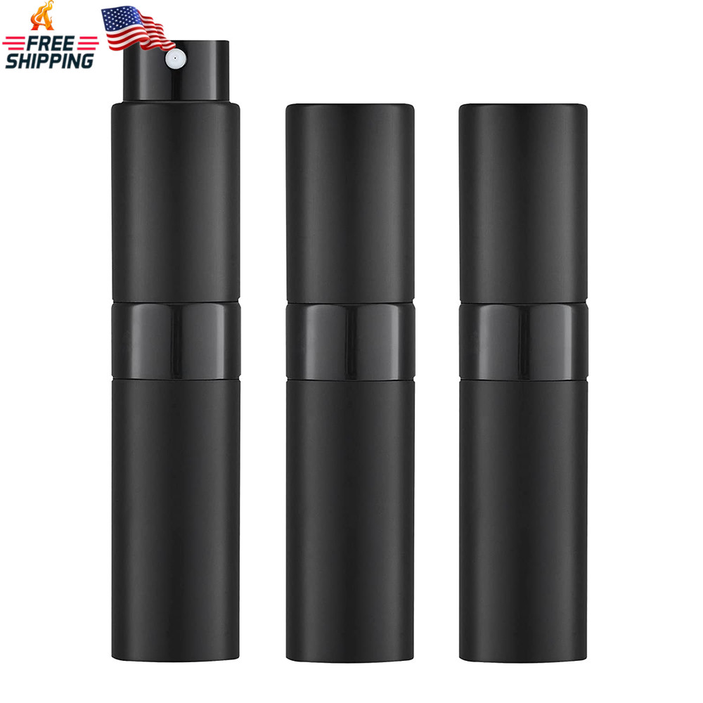 LISAPACK 8ML Atomizer Perfume Spray Bottle for Travel (3 PCS) Empty Cologne Disp