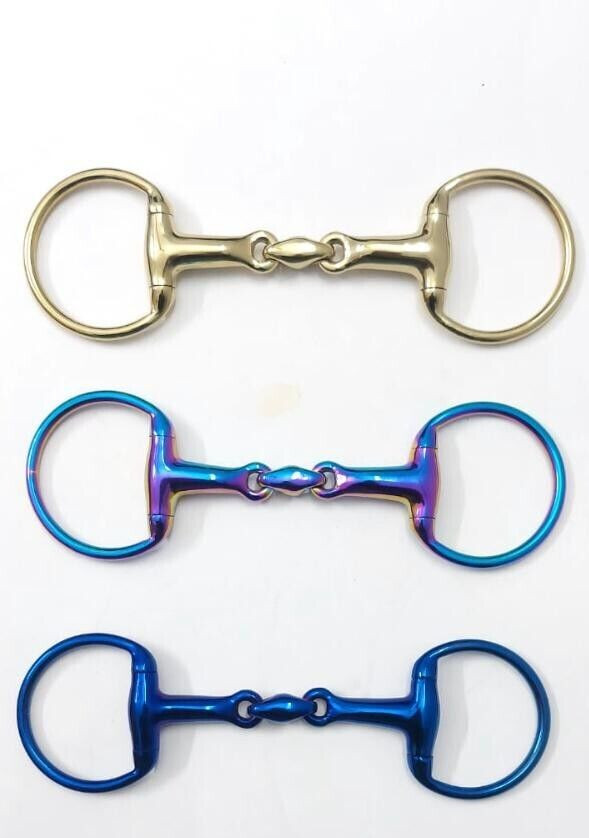 Premium Quality Eggbutt  Western Snaffle Horse Bit & Double Jointed Lozenge