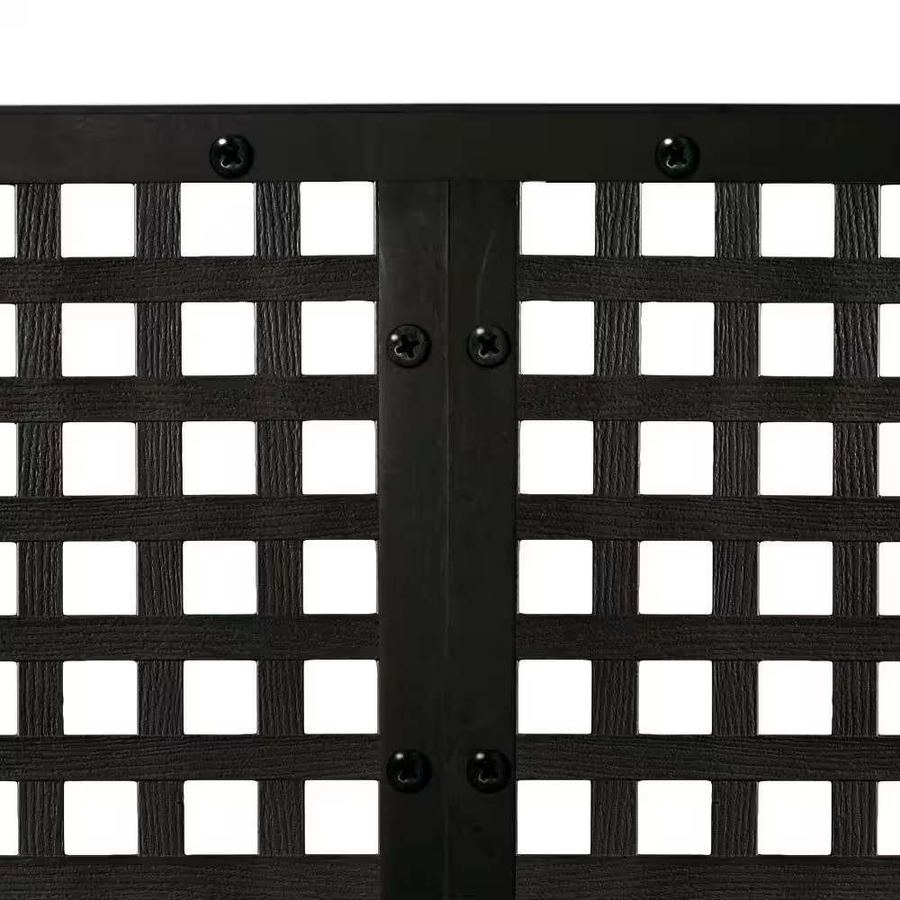 8 ft. Black Plastic Lattice Divider