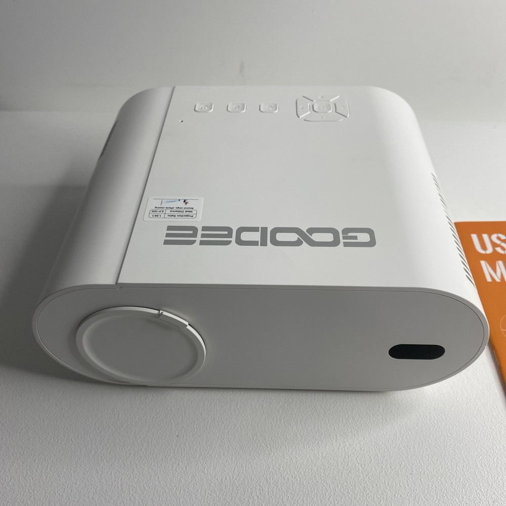 GooDee GD500 Video Projector White New Open Box