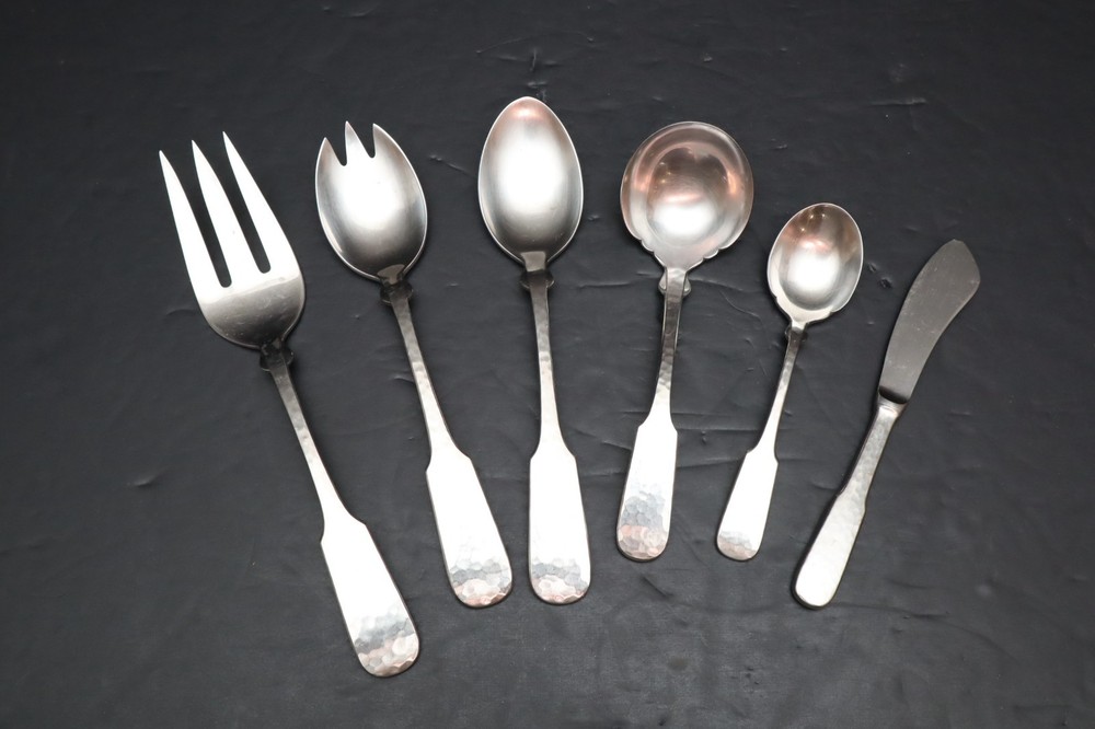 TOWLE HAMMERSMITH Germany 6 Pc. Stainless Flatware Lot Serving Utensils
