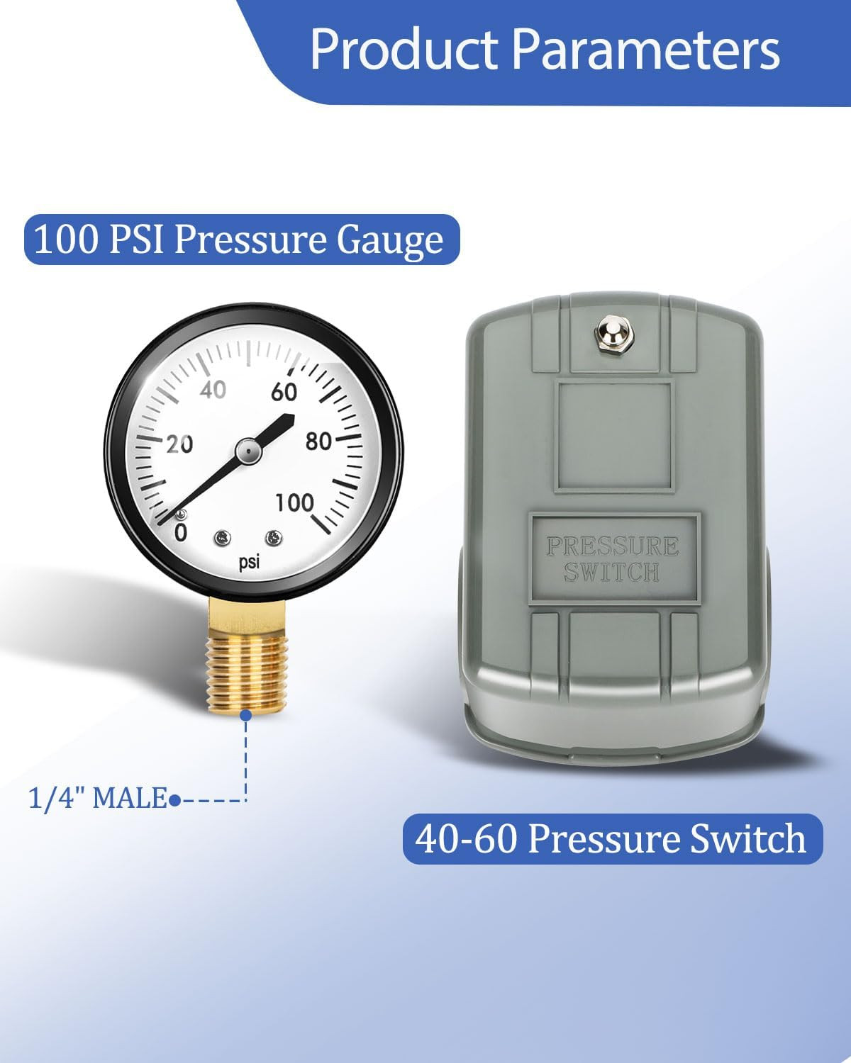 Upgraded 1"X 11"Well Pressure Tank Tee Kit for Water Well Pressure Tank, Well Ta