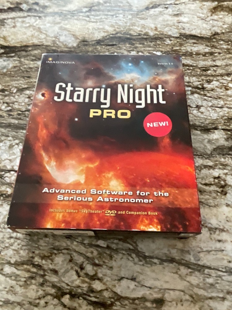Imaginova Starry Night Pro Big Box 3 Discs Version 5.0 Software Windows Mac