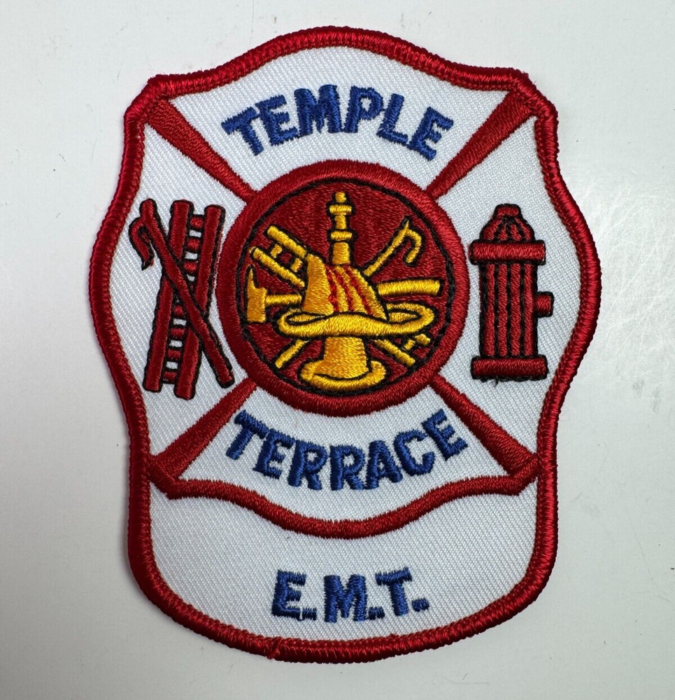 Florida Temple Terrace EMT Fire FL Patch J9