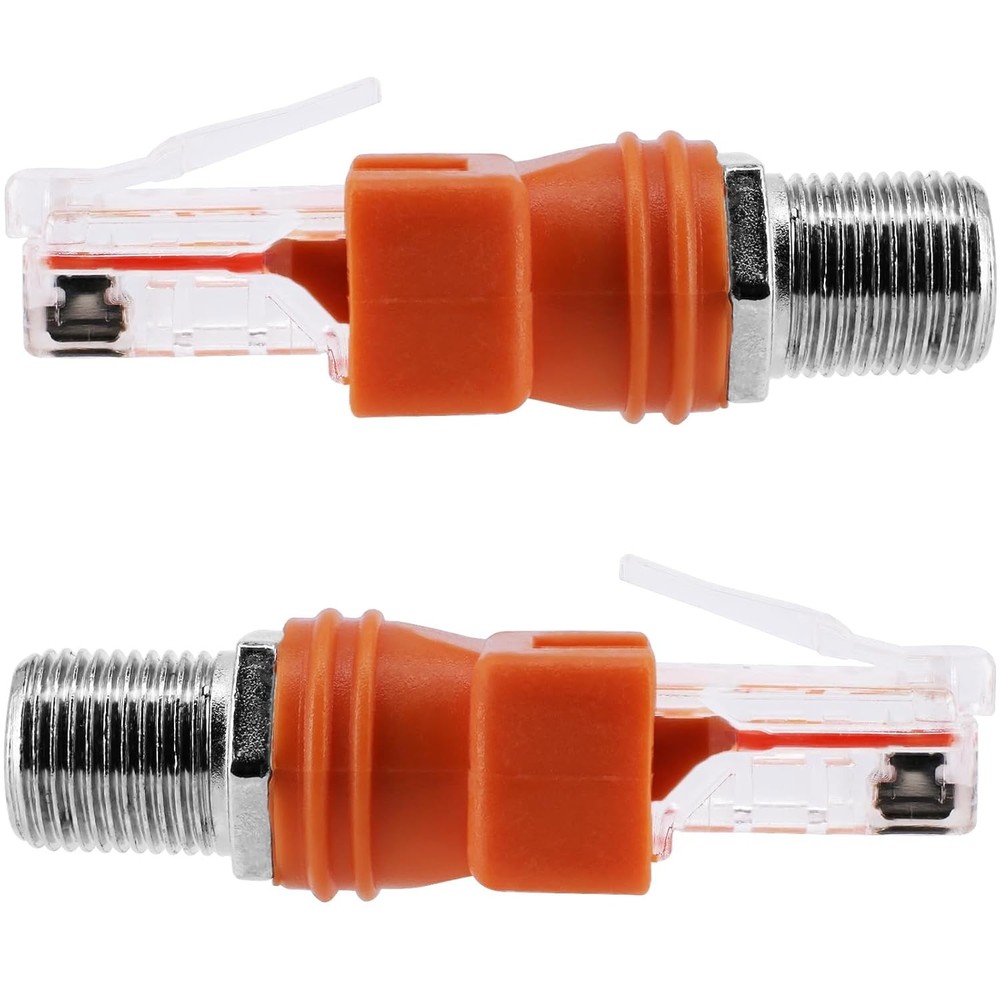 RF to RJ45 Converter Adapter 2 Pack Coaxial