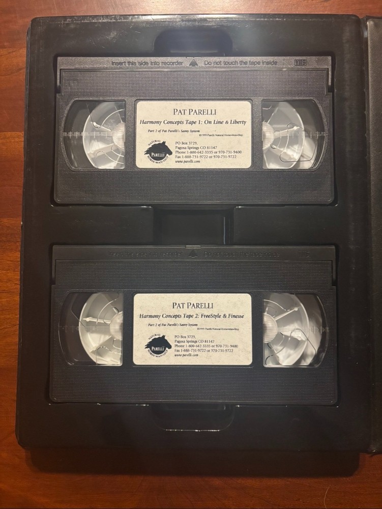 Pat Parelli's Savvy System- Level 2 Harmony VHS Cassette Complete Set