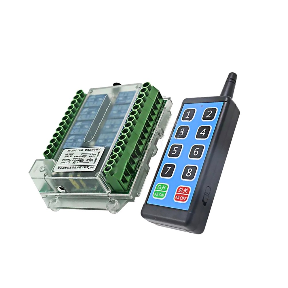 Brand New 8 Channel Wireless RF433MHz Remote Control Switch Relay Module DC8-86V