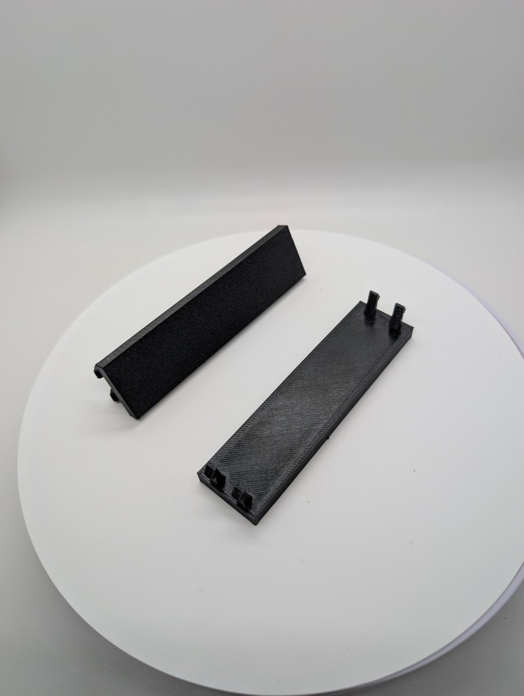 2x - 3.5 inch disk drive bay cover Solid black replacement