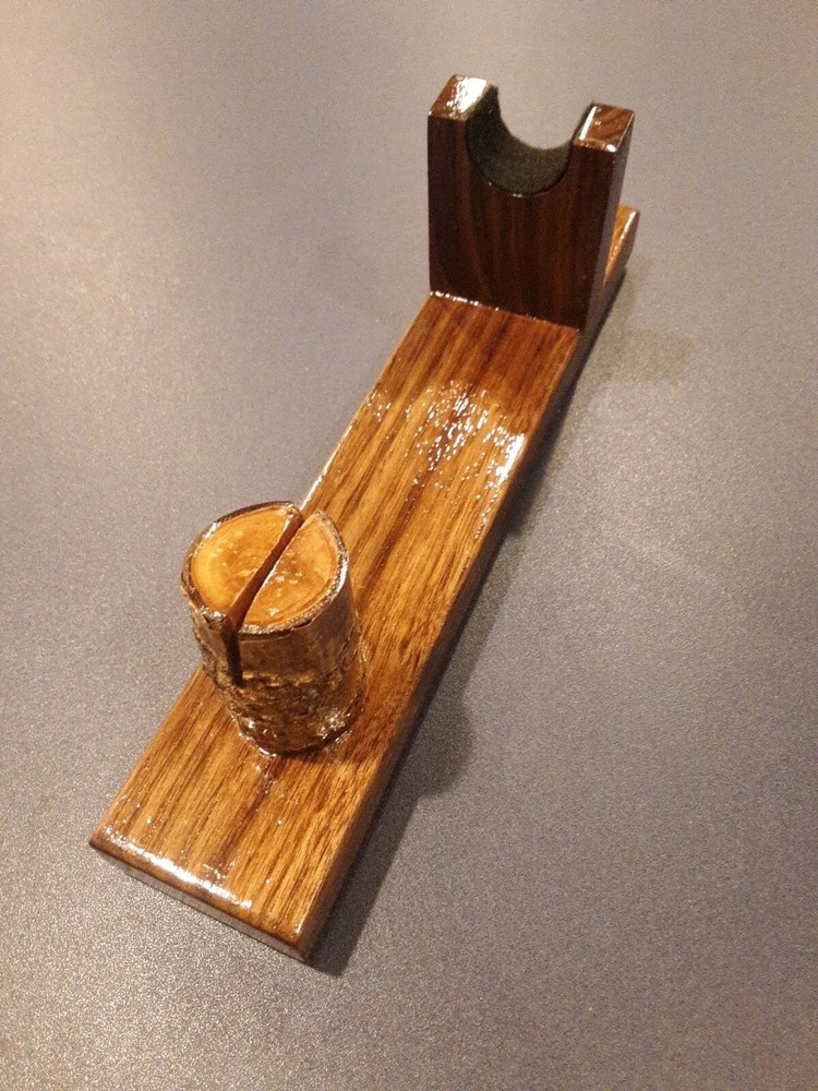 Black Walnut knife Display Stands (2 Stands)
