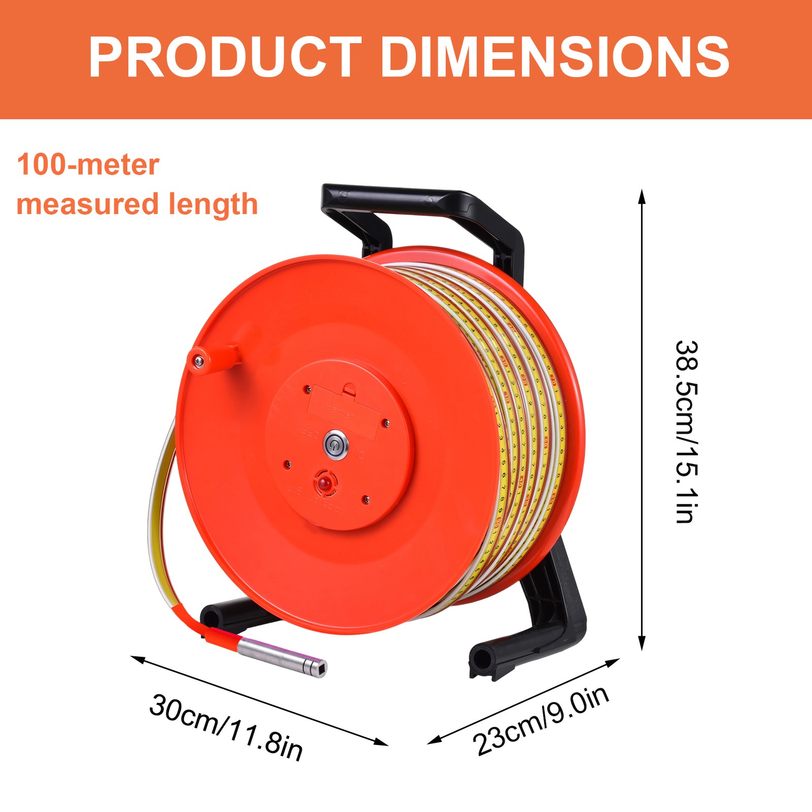 Water Level Meter, Well Water Level Indicator Water Level Measurement 100m