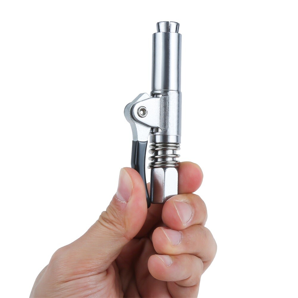 Grease Gun Coupler Single Handle Strong Locking Quick Release Grease Coupler