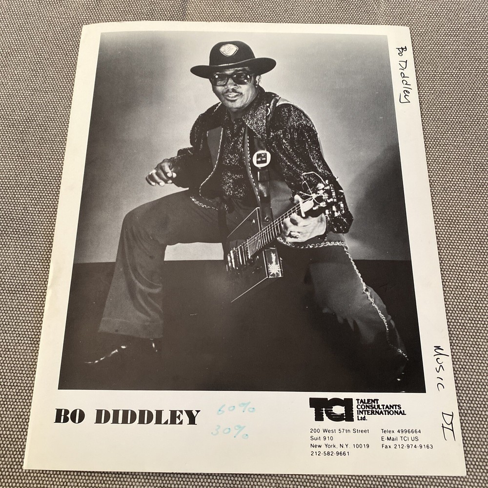 Bo Diddley Press Photo 8x10”. See Description.