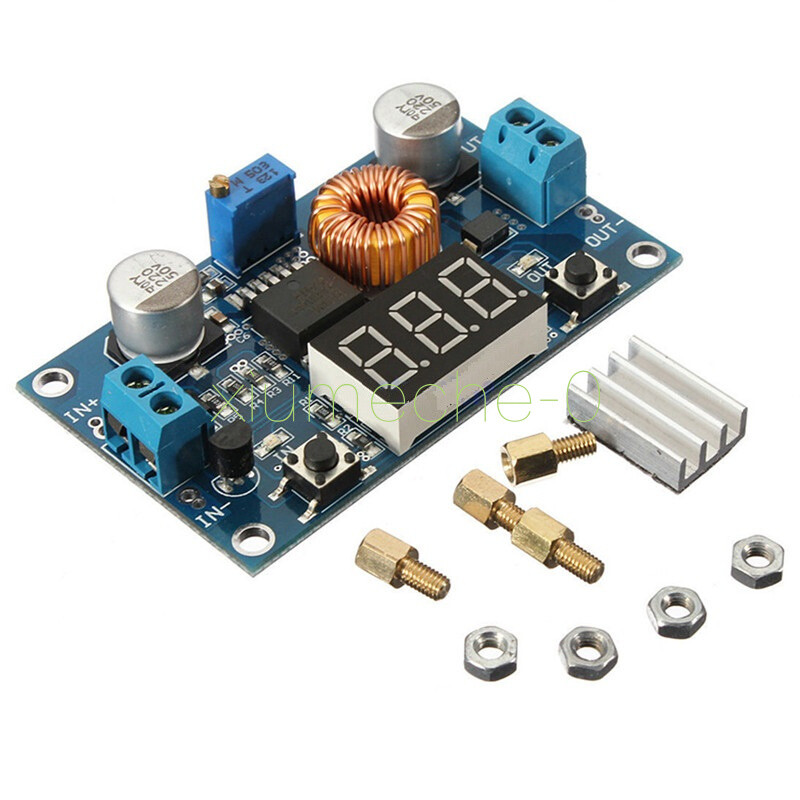 5A Adjustable Power CC/CV Step-down Charge Module LED Driver With red Voltmeter