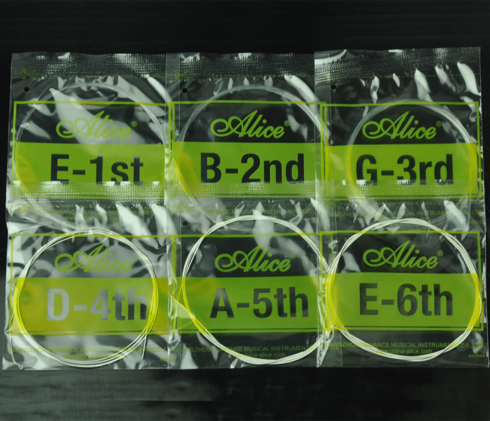 6Sets Alice Classical Guitar Strings Normal Tension Silver Plated Alloy AC108