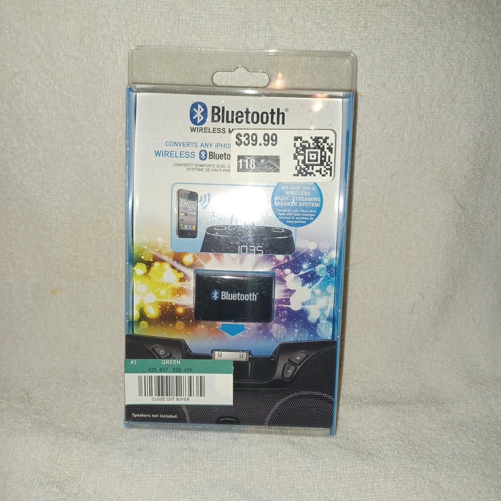 Interworks Audio Receiver Bluetooth Wireless Music Receiver Dock New (BX3)