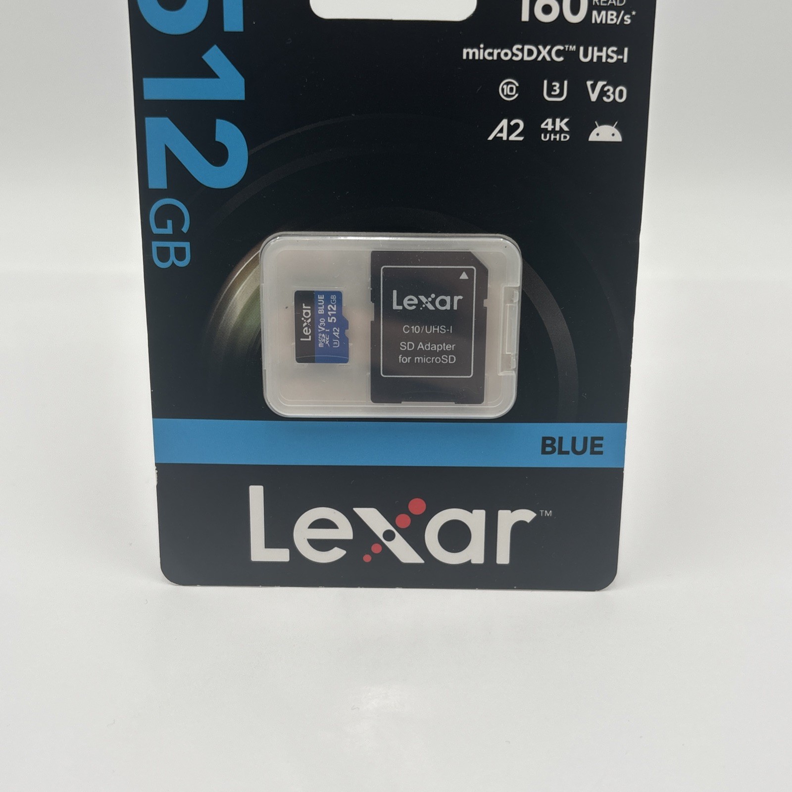 Lexar 512GB Blue Micro SD Card Up to 160MB/s, microSDXC UHS-I Memory Card 512GB