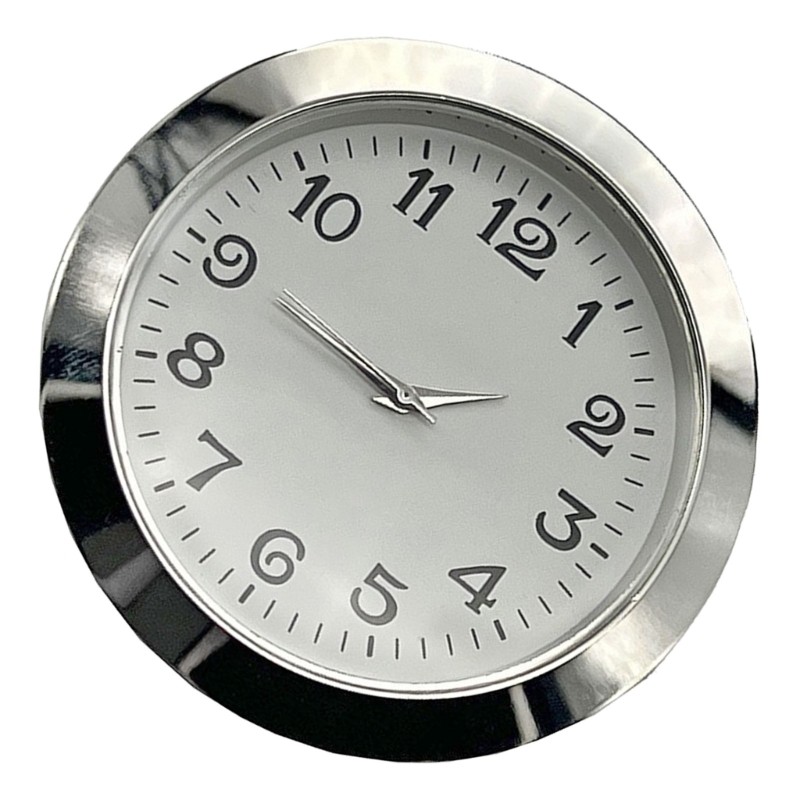 Alloy Face 2-1/8Inch Clock Insert With Durability Arabic Numerals Watch Insert