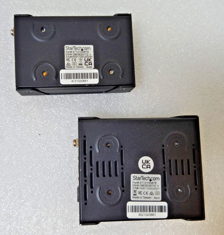 StarTech.com ST121HDBTE HDMI over CAT5 Trasmitter and Receiver Set