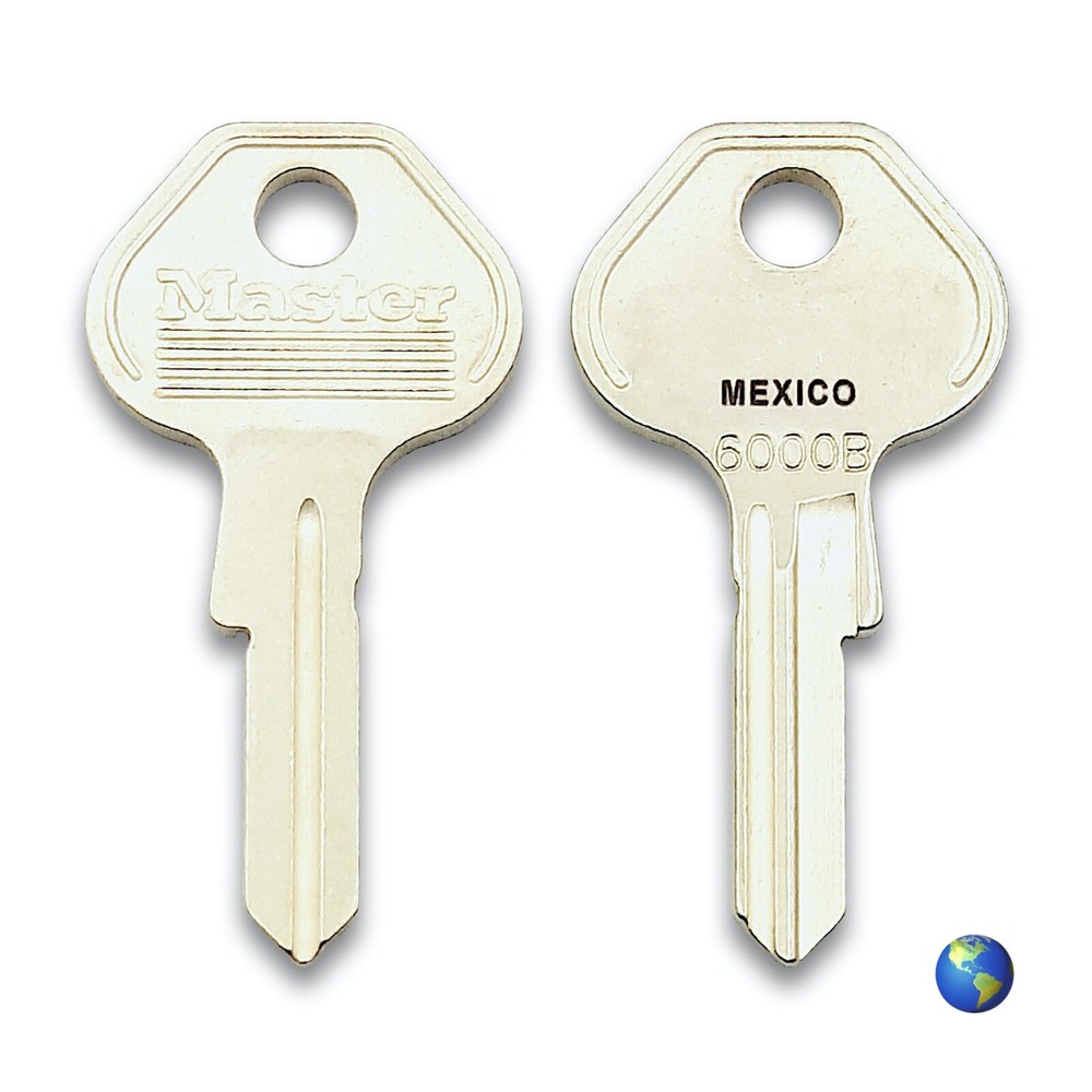 ORIGINAL 6000B (M25) Key Blanks for Various Padlocks by Master Lock (3 Keys)