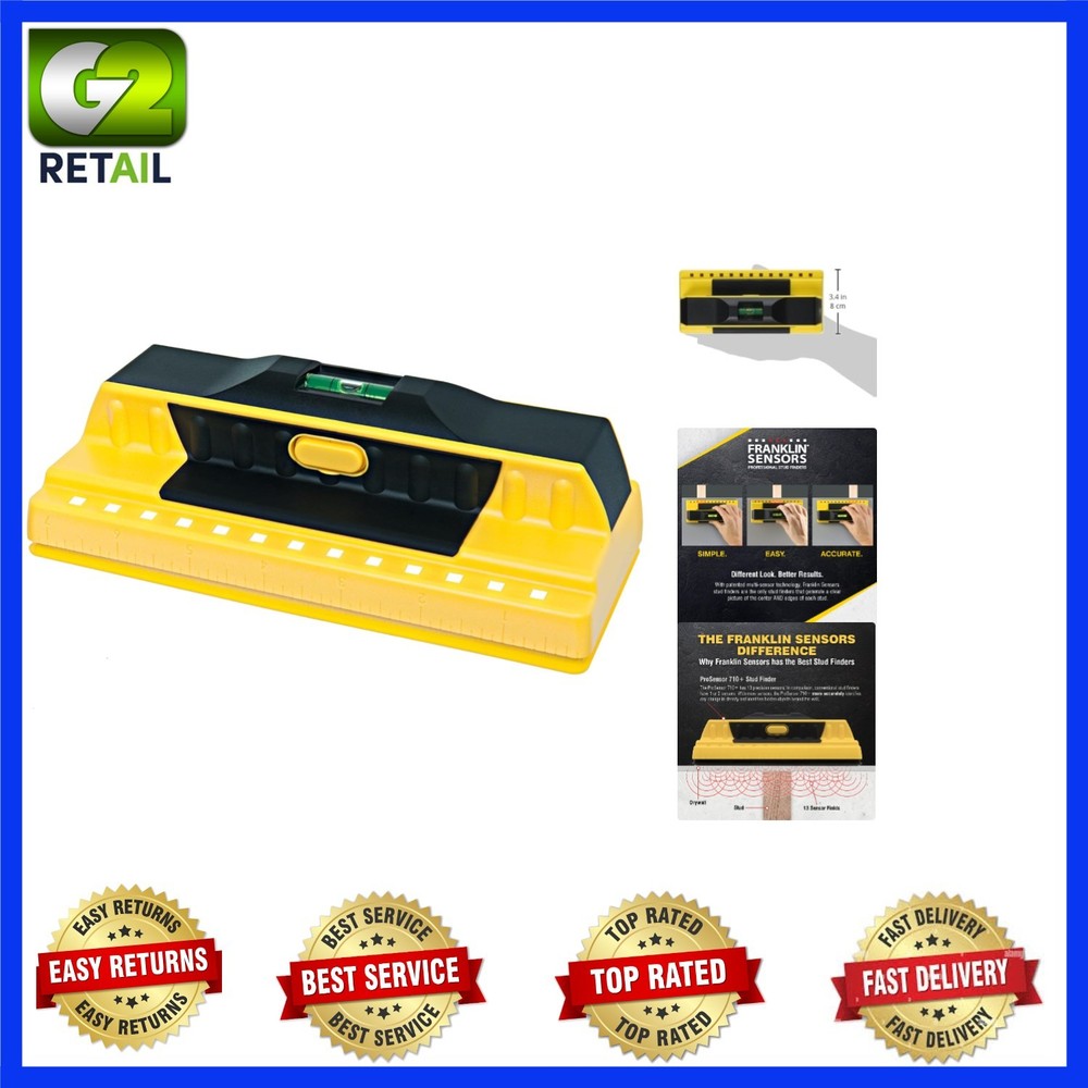 Accurate ProSensor 710+ with 13 Sensors & Bubble Level for Easy Stud Detection