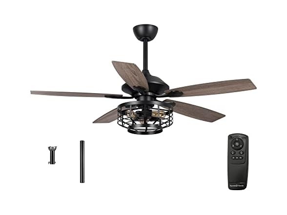 PARROT UNCLE 52 INCH CEILING FAN - RUSTIC