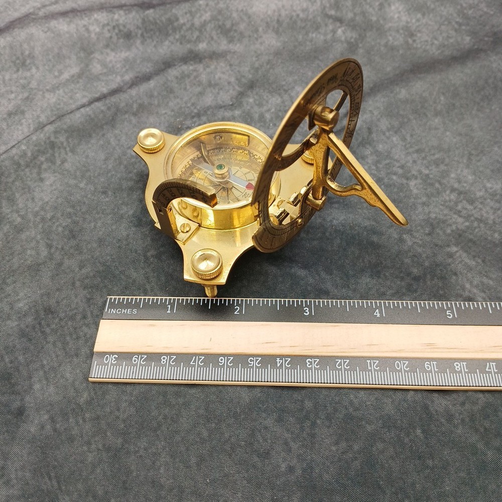 West London Brass Compass Folding