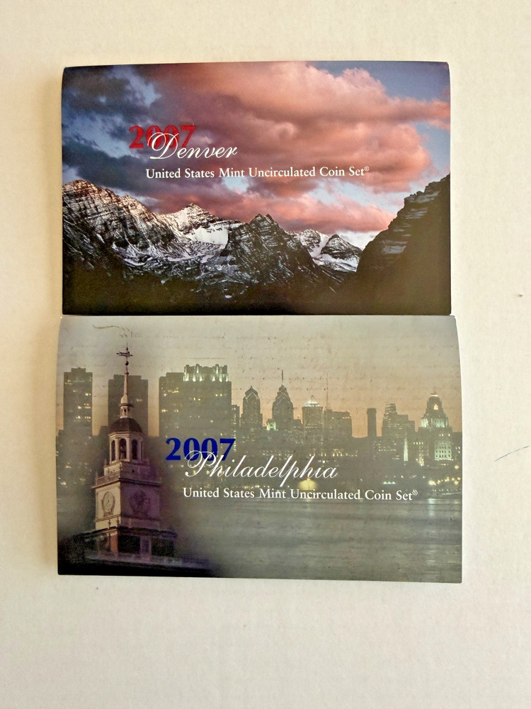 2007 US Mint P&D Uncirculated Coin Set