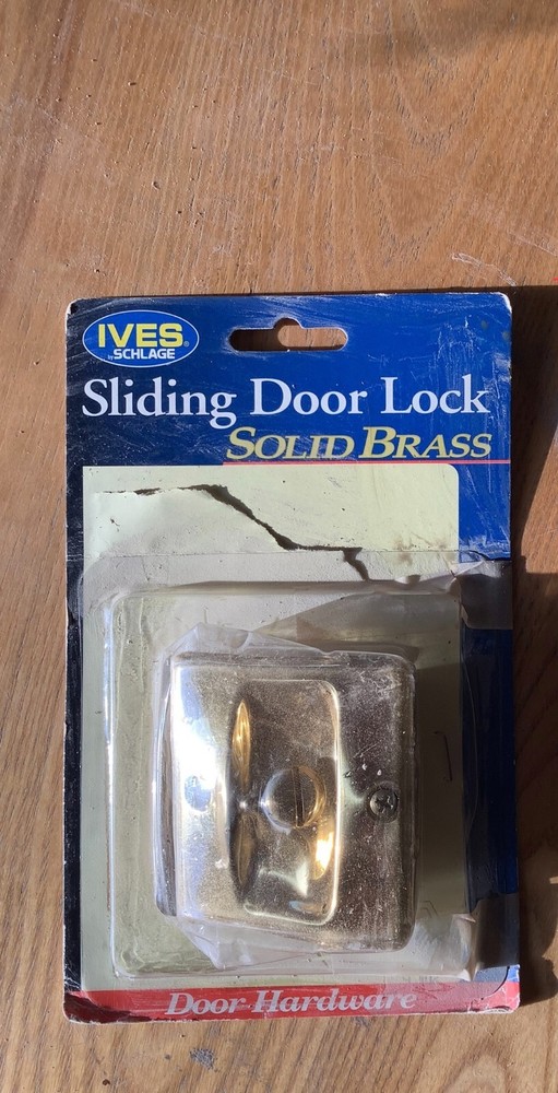 Sliding Door Lock - Solid Brass - Ives by Schlage