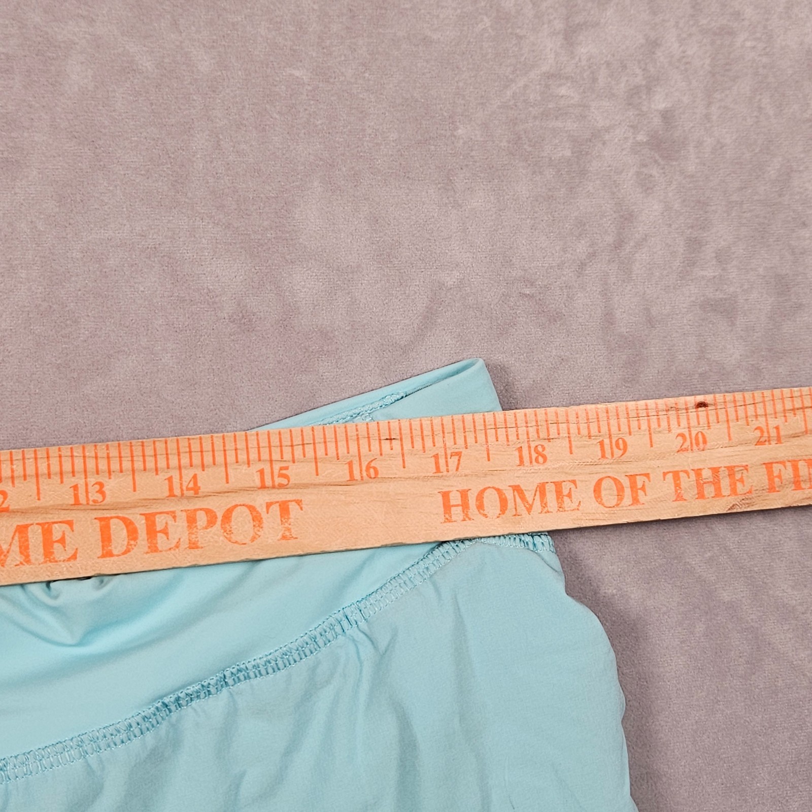 Lululemon Shorts Womens 14 Blue Fast and Free Reflective High Rise Classic Fit