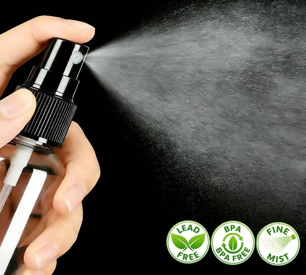 Thickened 1 Oz Plastic Travel Sprayers - Leak-Proof 2 Pack for Versatile Use
