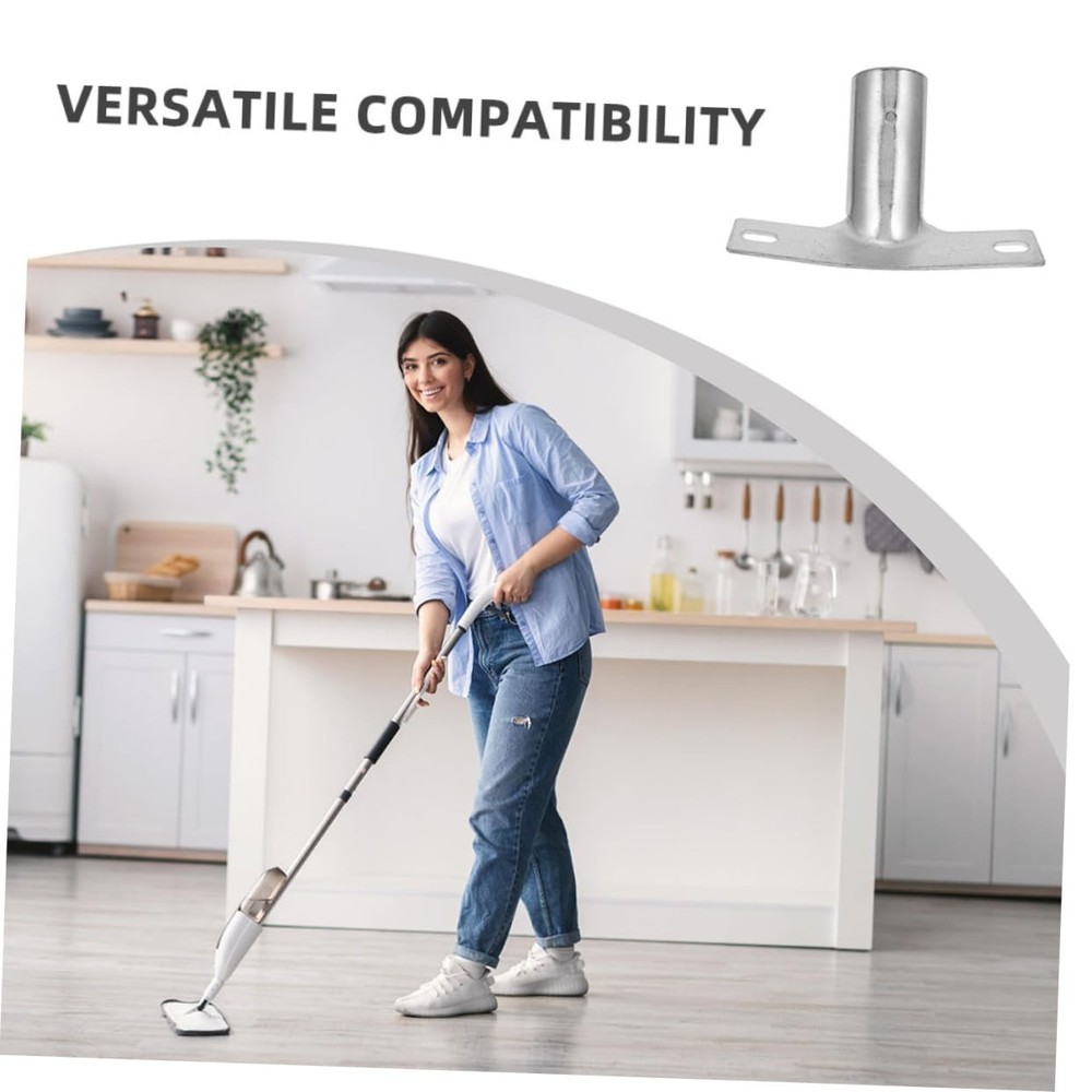Floor Brush Accessories Threaded Handle Bracket Adapter for Extendable Broom ...