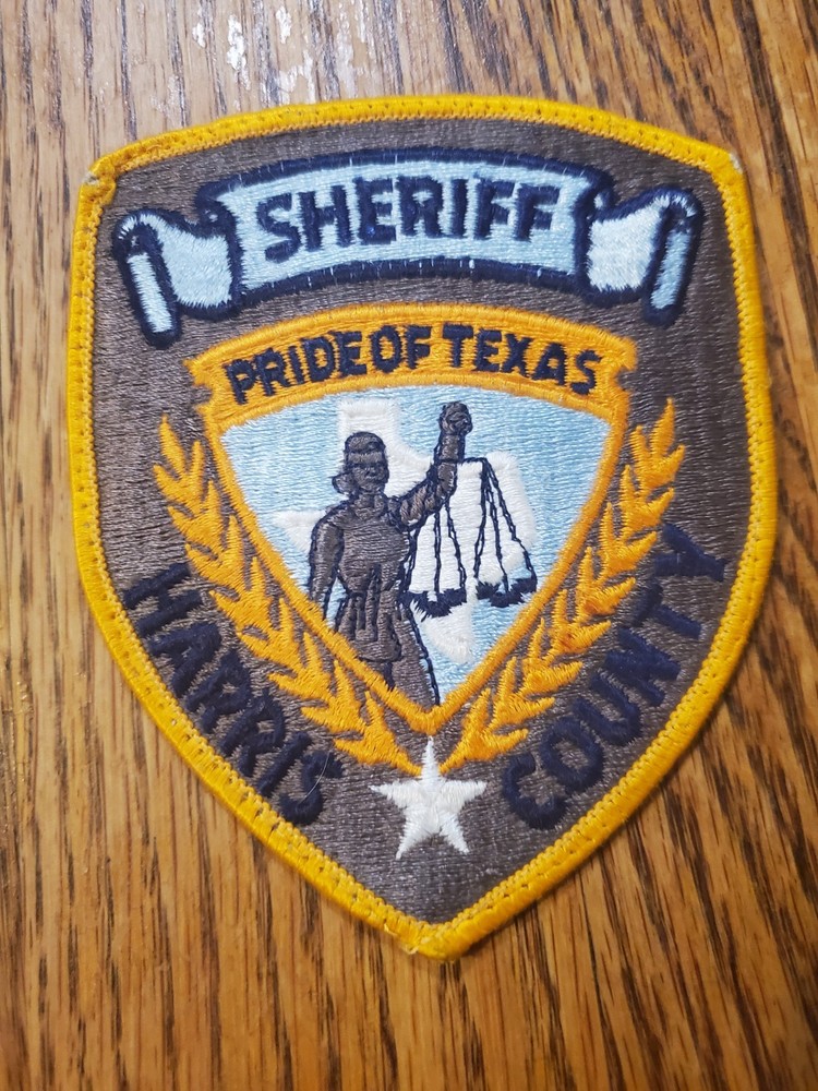 Vintage Harris County Sheriff's Office shoulder patch from Texas