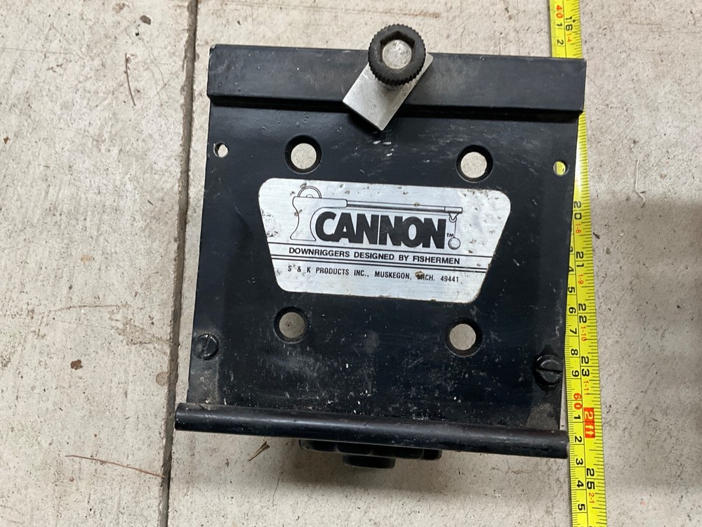 Cannon Downrigger Slide Mounts (2) - rail mount model - nice shape, used.