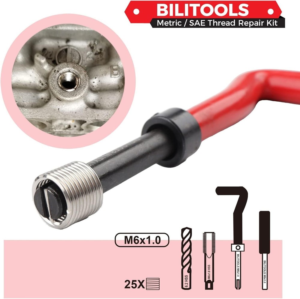 Comprehensive M6x1.0 Thread Repair Kit: Everything You Need for Stronger Threads