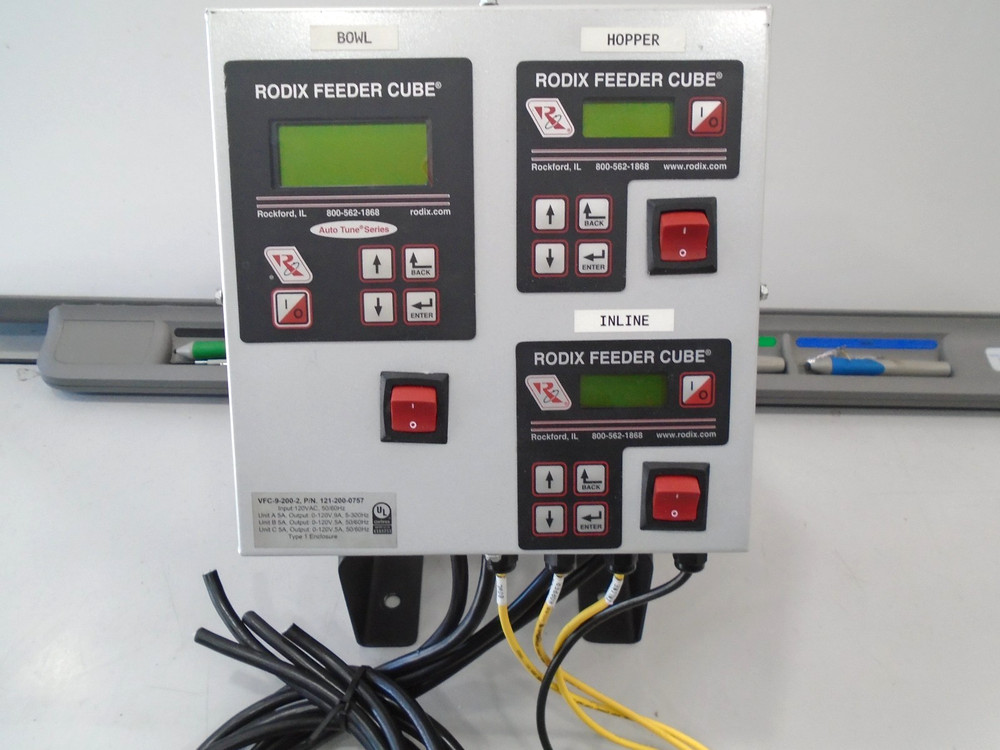 Rodix VFC-9-200-2 Triple Feeder Cube 121-200-0757 Variable Frequency Controller