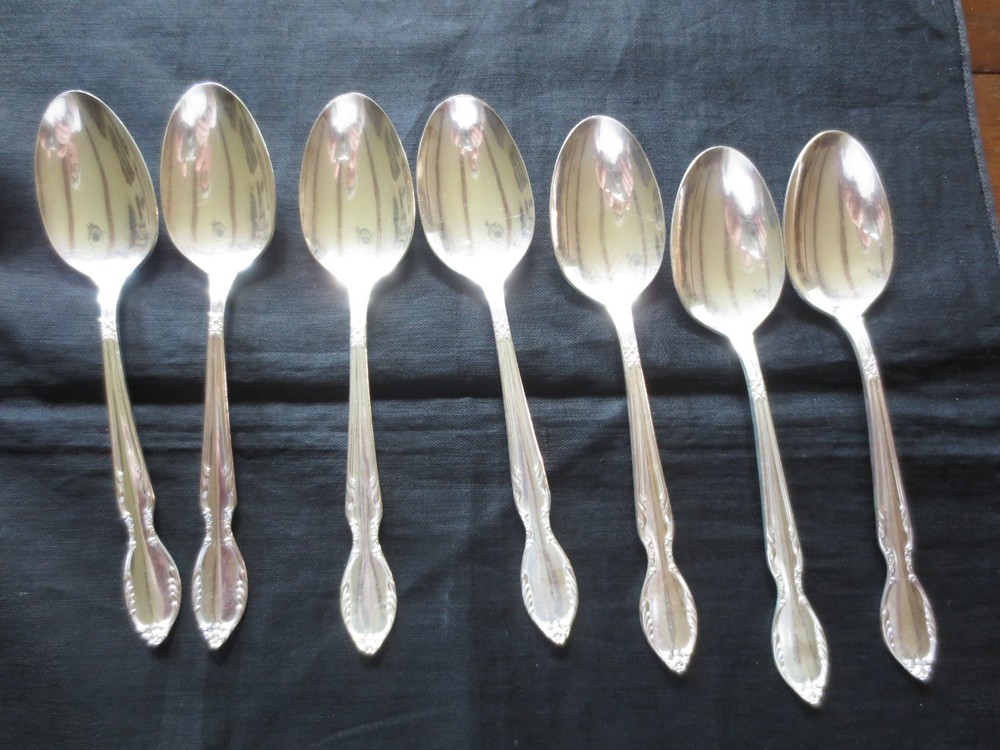 46 Pc. ROGERS & BROS. EXTRA PLATE Original Rogers SILVERPLATE FLATWARE for -8