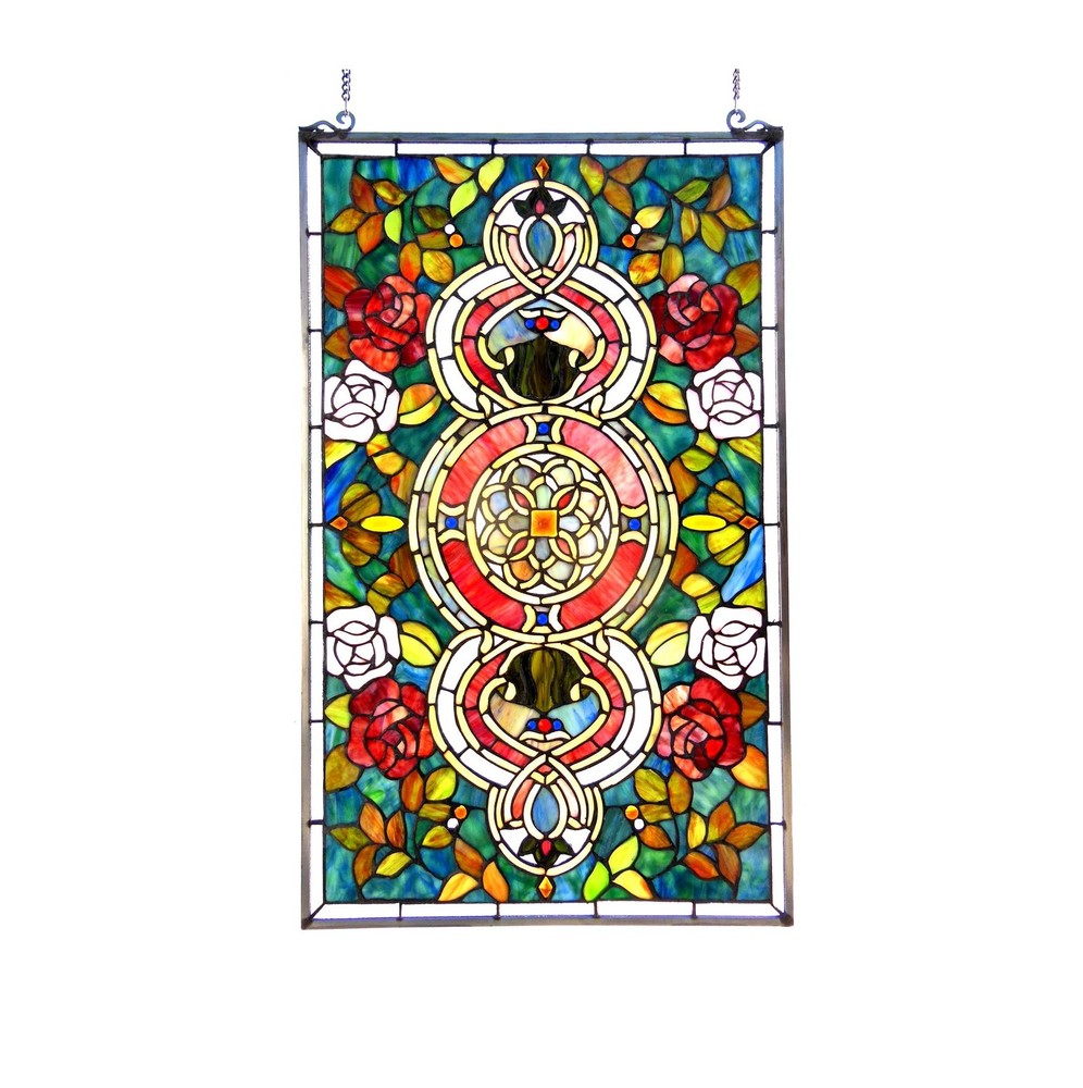 32" Stained Glass Window Hanging Panel Suncatcher