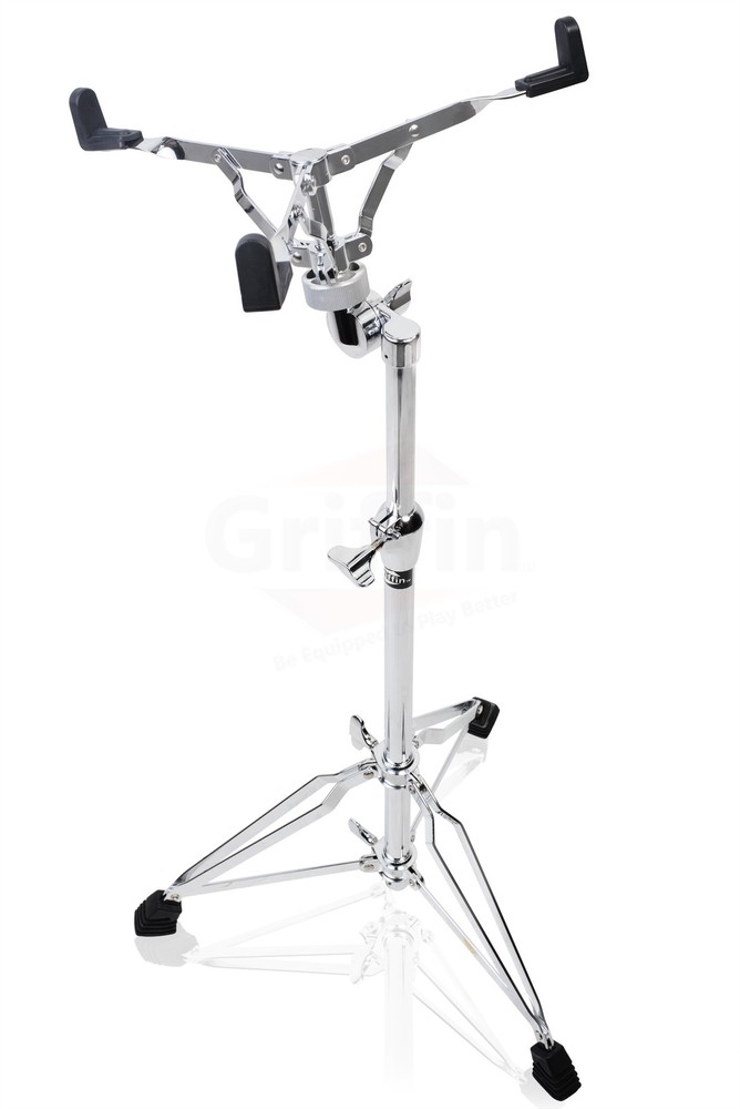 GRIFFIN Concert Stand Drum Stands 2-PACK | Adjustable Percussion Hardware Holder