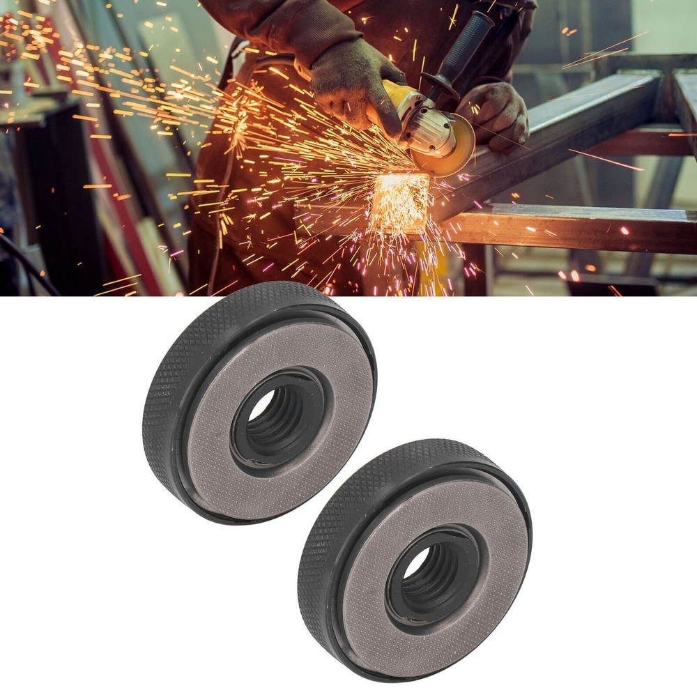 2PCS Angle Grinder Flange Nuts M14 Female Thread 47mm Diameter Quick Release