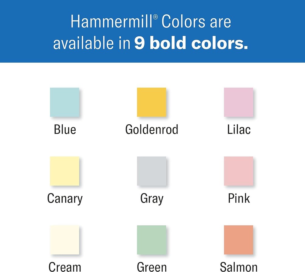 Hammermill Colored Paper, 20 lb Cream Printer 1 Ream | 500 Sheets,
