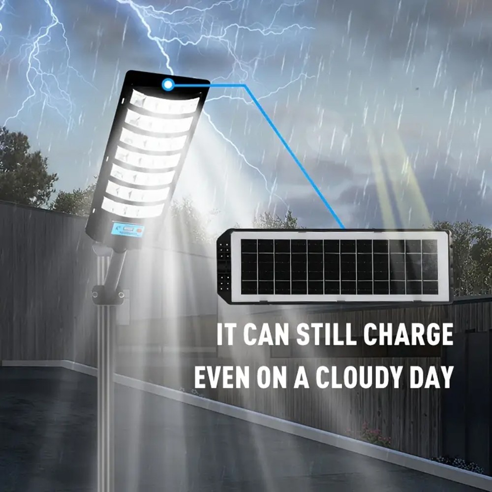 20000000LM Commercial LED Solar Street Light Outdoor Dusk to Dawn Road Area Lamp