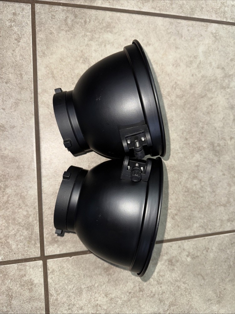 2x 7 Inch Bowens Mount Dish Standar Reflector Diffuser Shade Dish