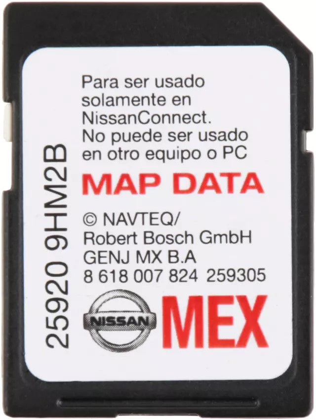 Genuine Nissan Sd Card Map 25920-9HM2B